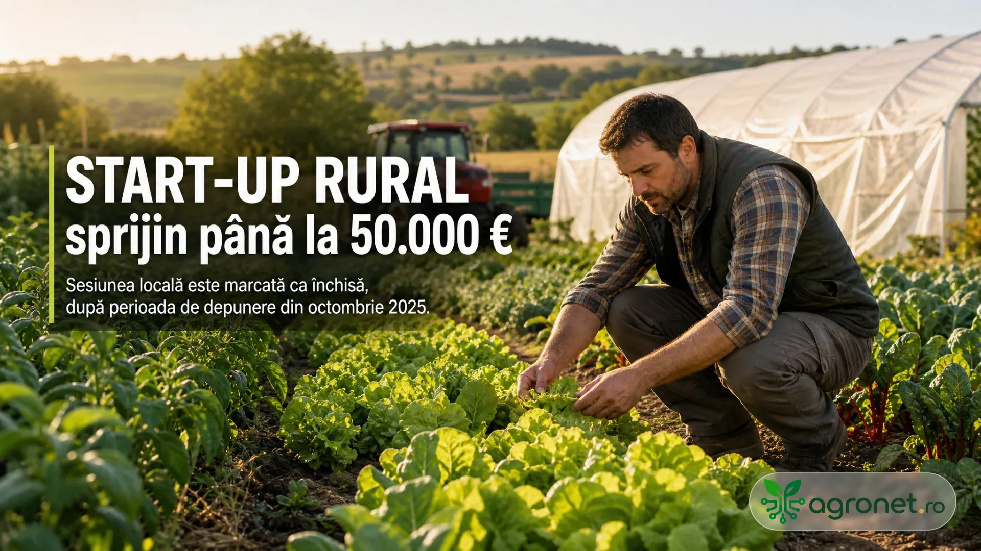 Fermier analizând activitatea dintr-o gospodărie rurală, într-un cadru agricol