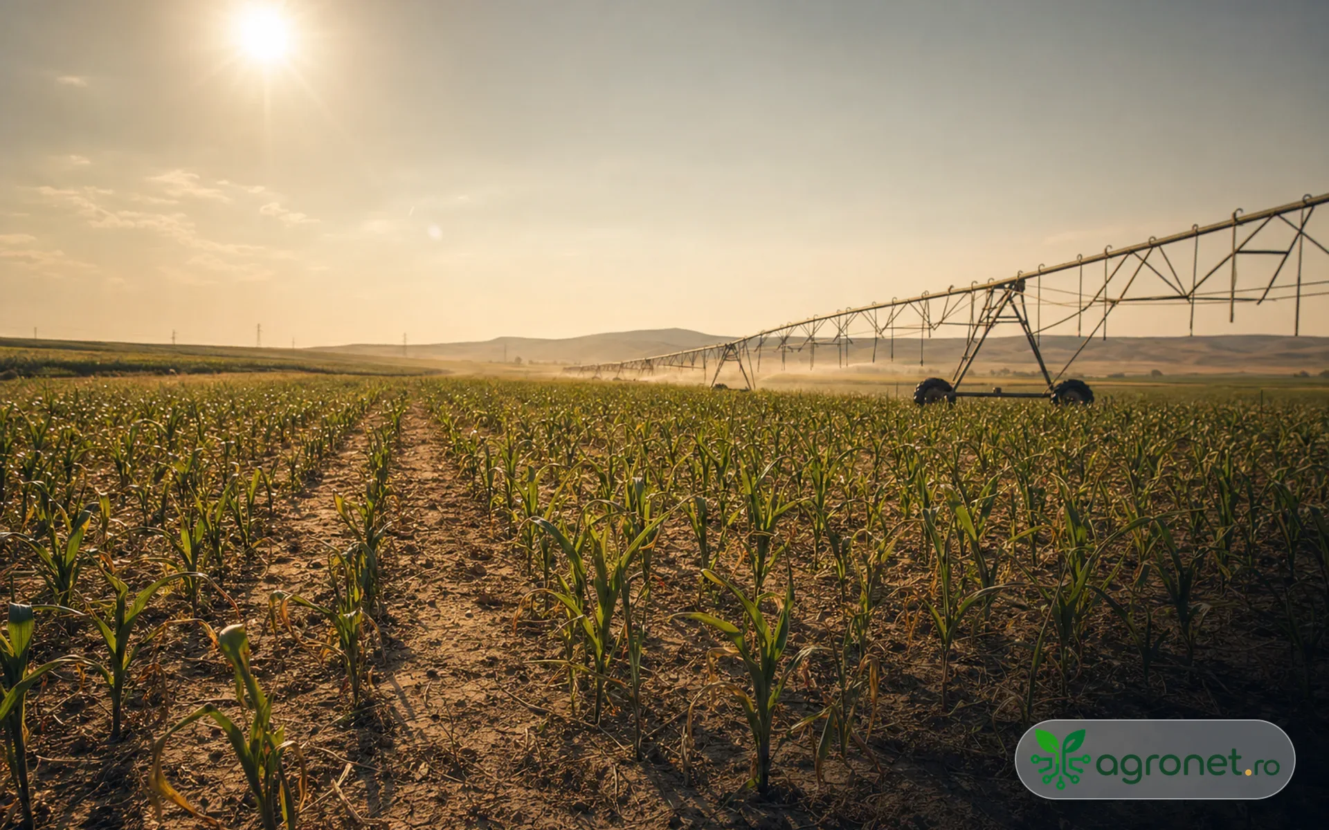 Hartă meteo agricolă a României cu zone afectate de caniculă și instabilitate atmosferică