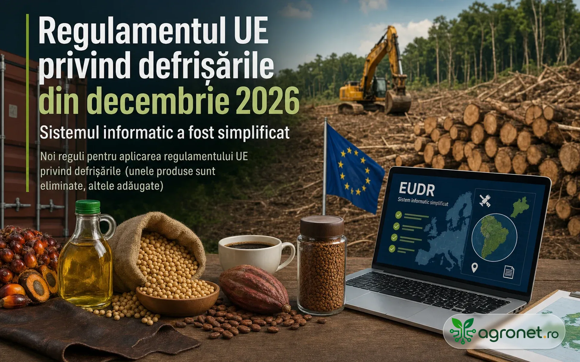 Regulamentul UE privind defrișările va fi aplicat din decembrie 2026 - Sistemul informatic a fost simplificat