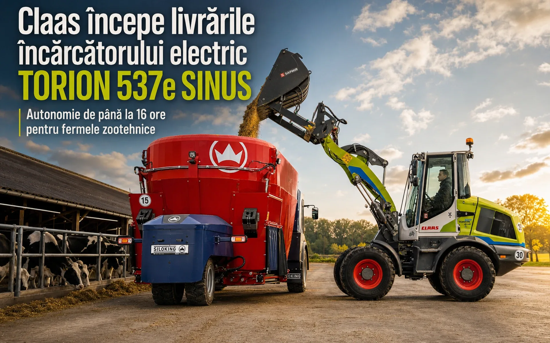 Claas începe livrările încărcătorului electric TORION 537e SINUS