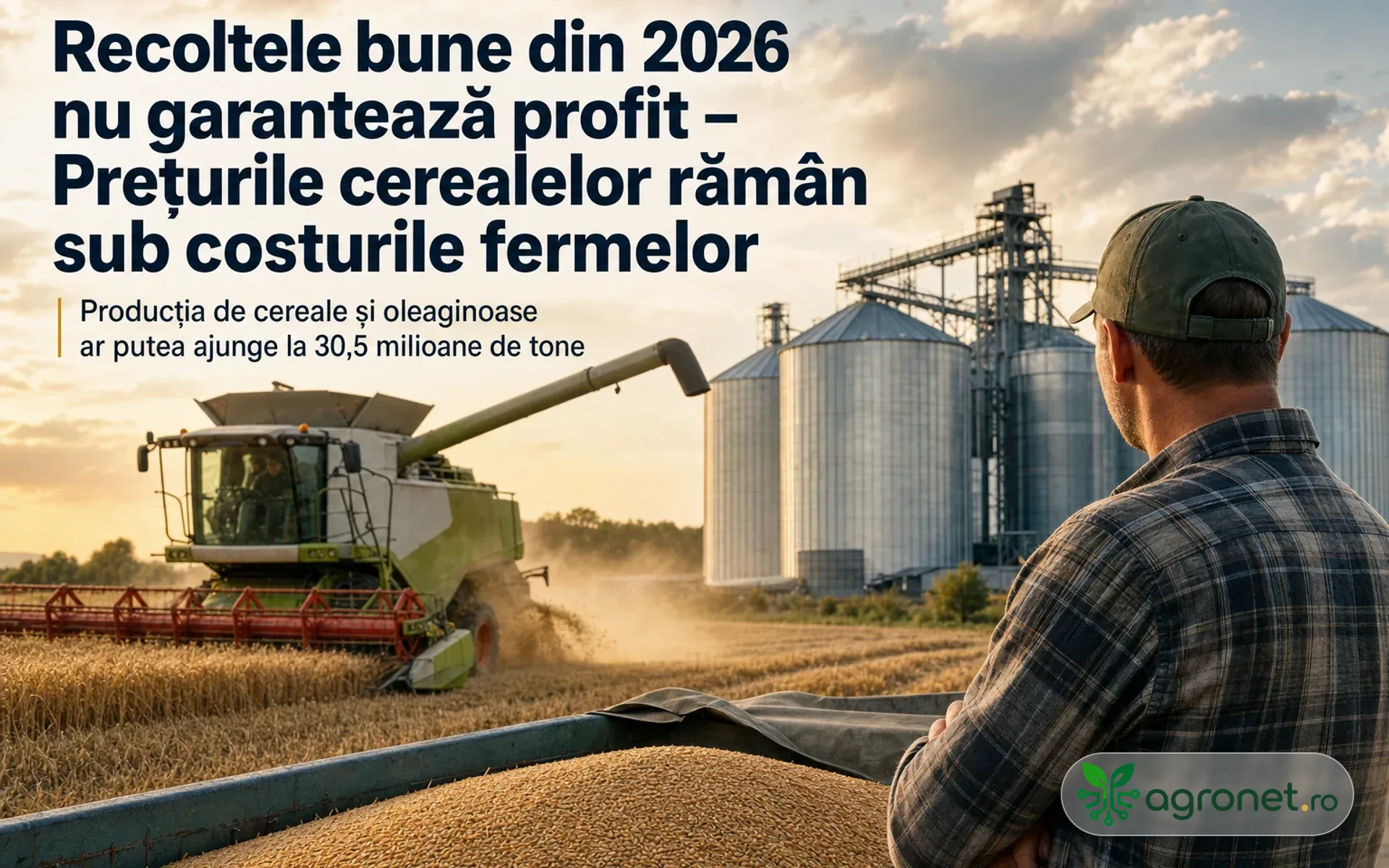 Recoltele bune din 2026 nu garantează profit – Prețurile cerealelor rămân sub costurile fermelor