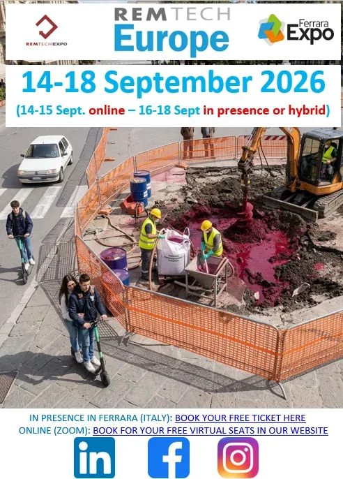 RemTech Expo 2026 aduce la Ferrara tehnologii pentru sol și apă – agricultura rezilientă, irigațiile, PFAS și biocharul intră