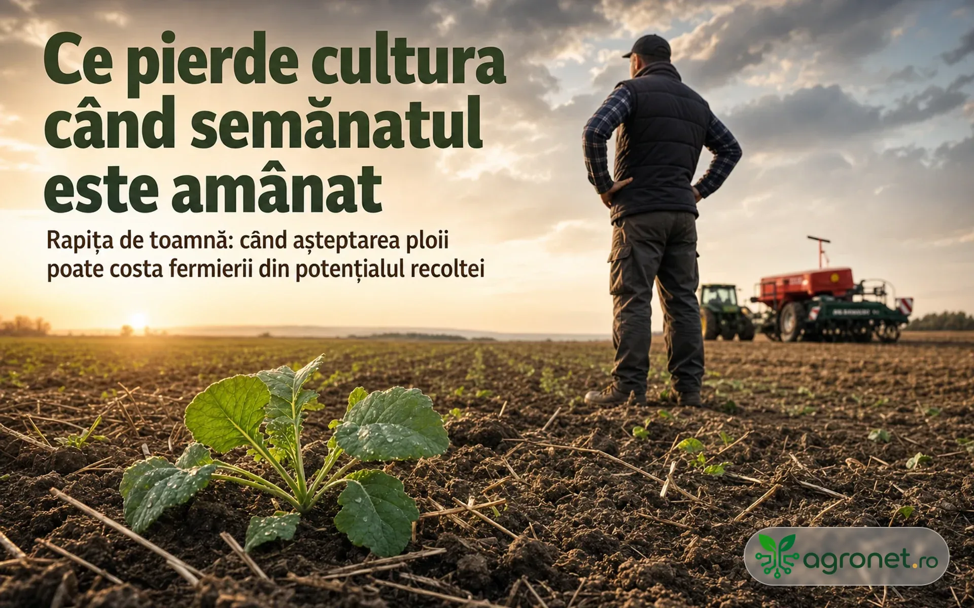 Ce pierde cultura când semănatul este amânat
