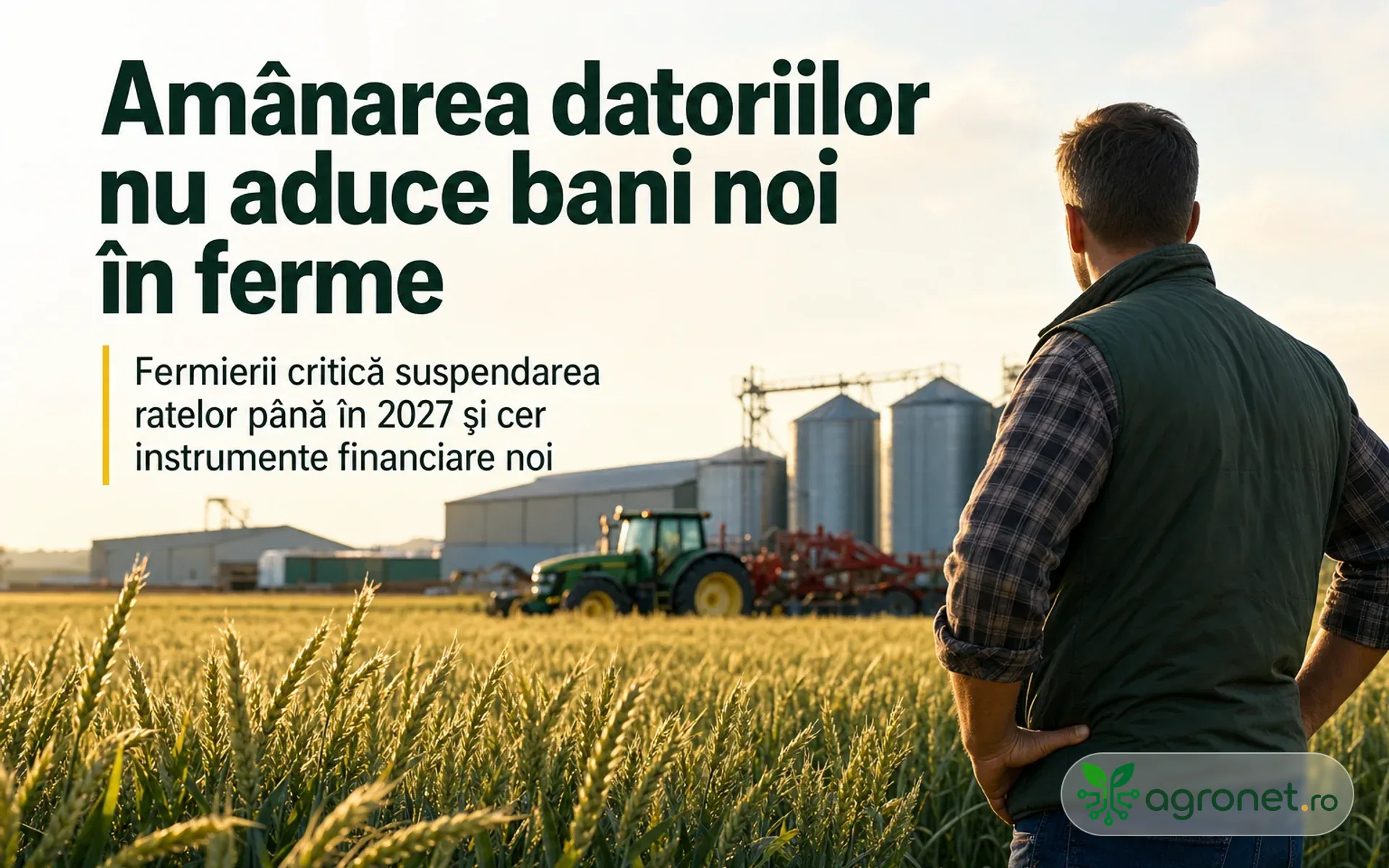 Clubul Fermierilor Români critică amânarea generală a datoriilor și cere instrumente financiare noi