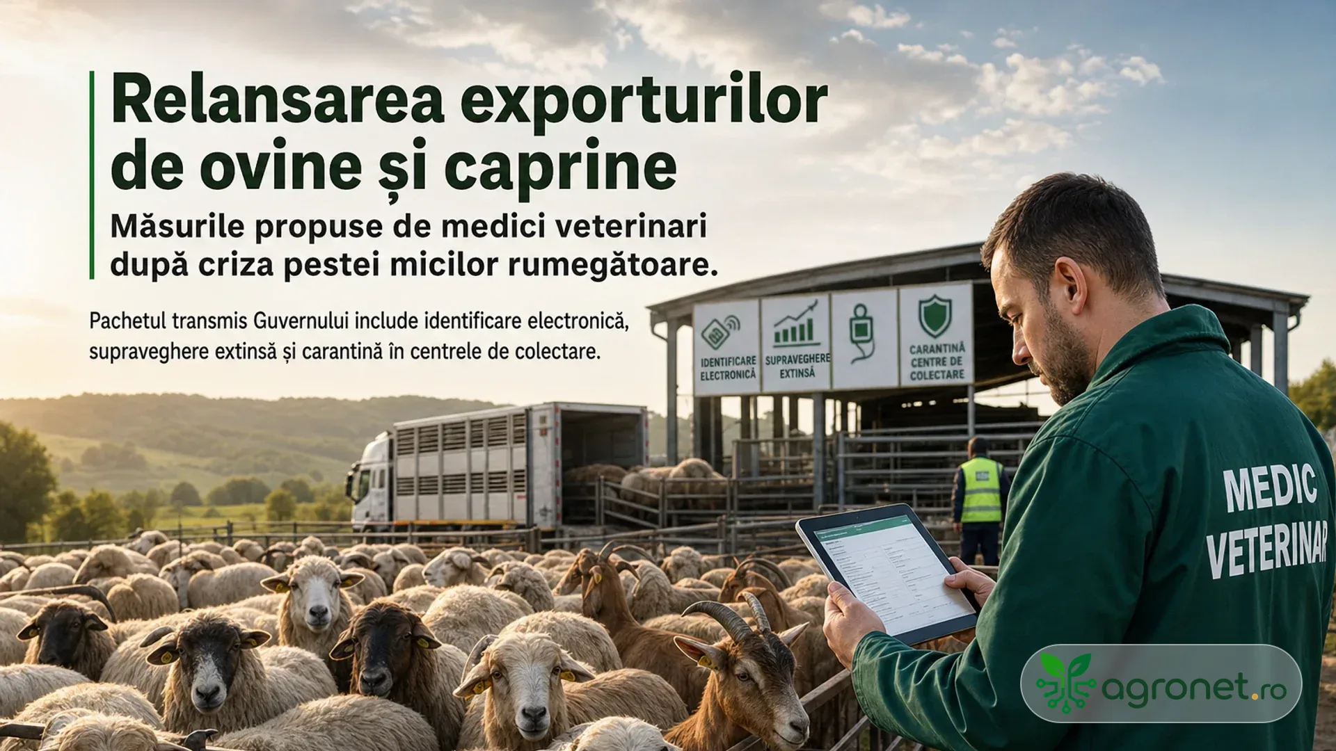 Ce propune Colegiul Medicilor Veterinari pentru relansarea exporturilor după criza pestei micilor rumegătoare