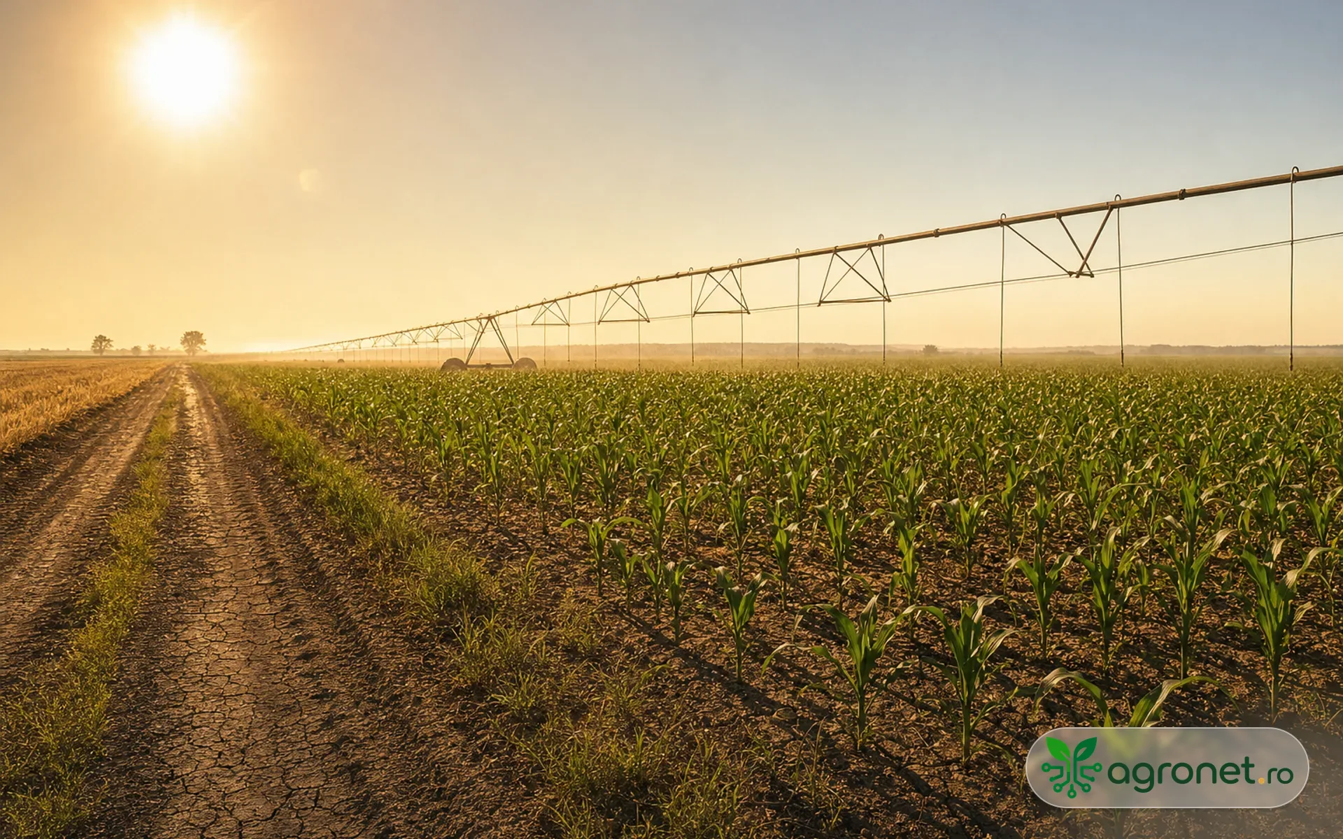 Teren agricol expus caniculei, cu lucrări planificate pentru dimineață
