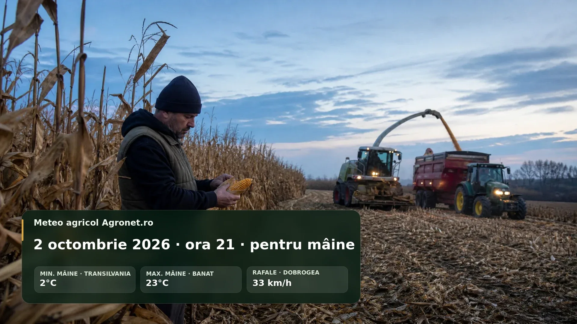 Buletin meteo agricol național pentru România, 3 octombrie 2026