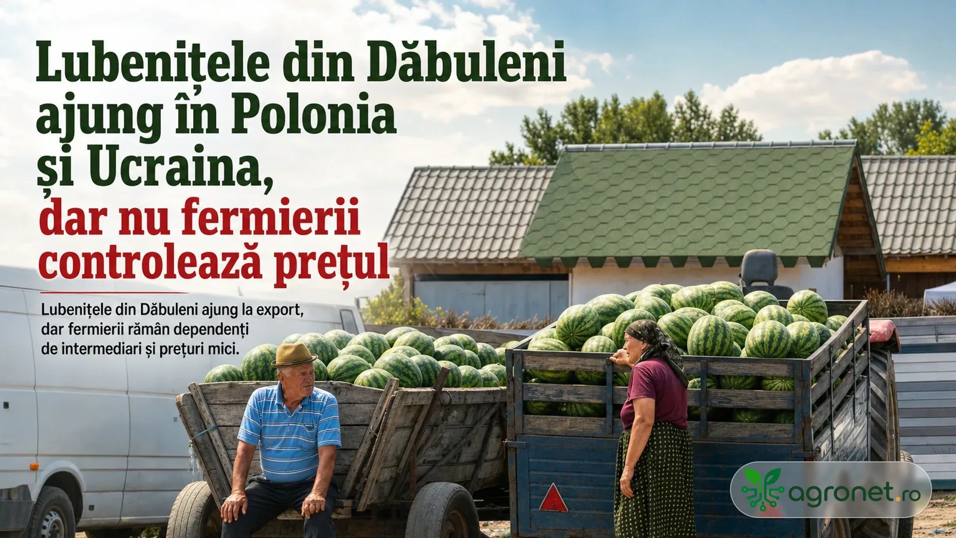 Lubenițele din Dăbuleni ajung în Polonia și Ucraina, dar nu fermierii controlează prețul