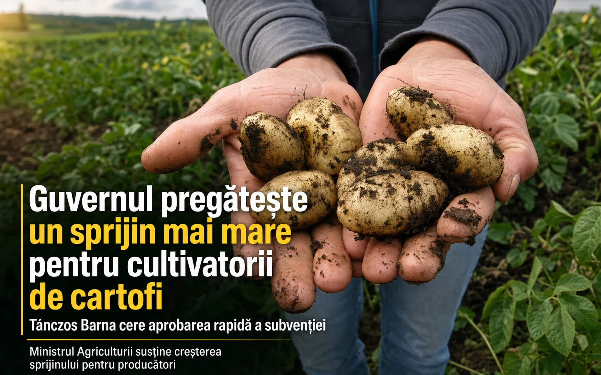 Guvernul pregătește un sprijin mai mare pentru cultivatorii de cartofi - Tánczos Barna cere aprobarea rapidă a subvenției
