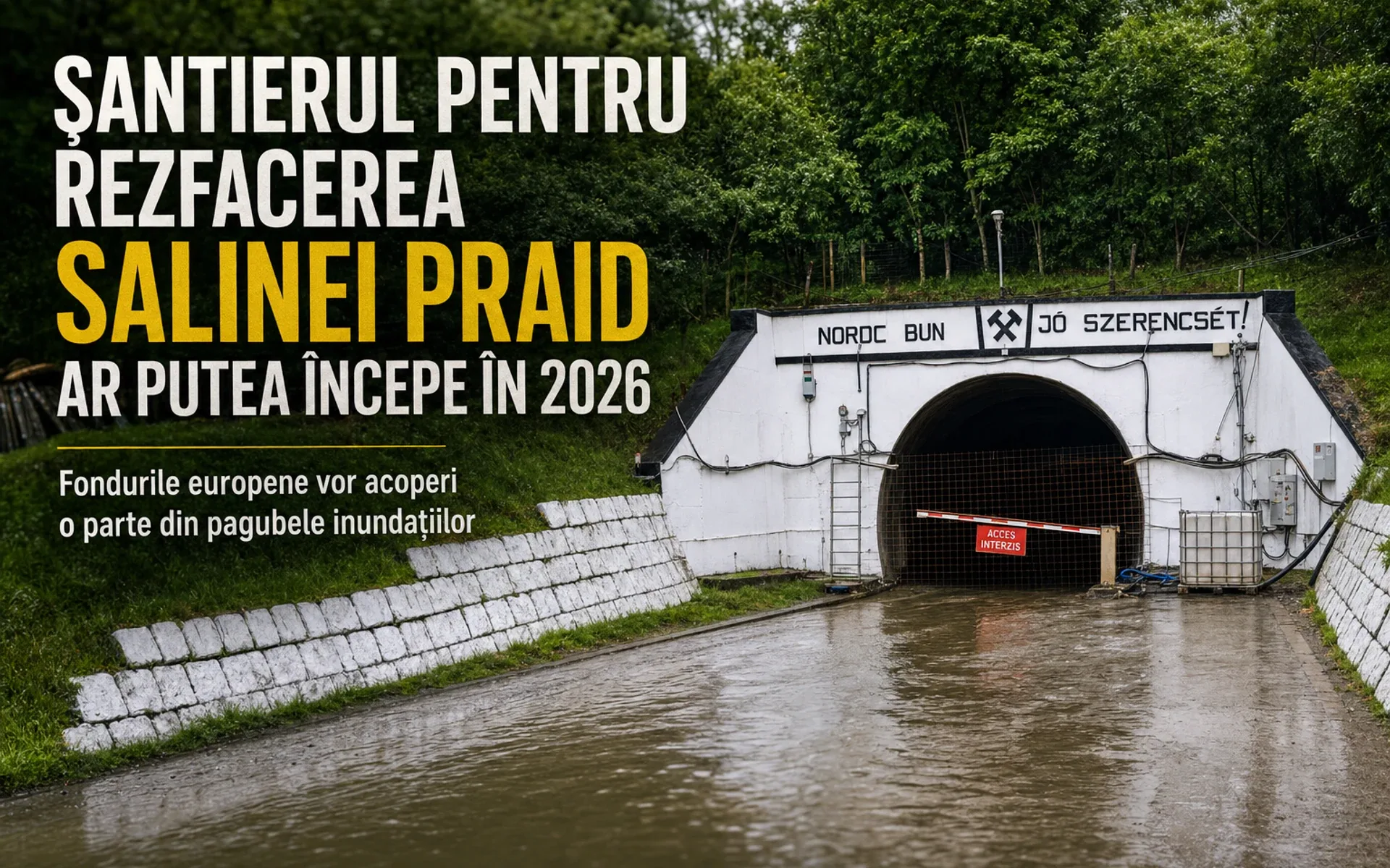 Șantierul pentru refacerea Salinei Praid ar putea începe în 2026 - Ministerul Mediului anunță că fondurile au fost alocate
