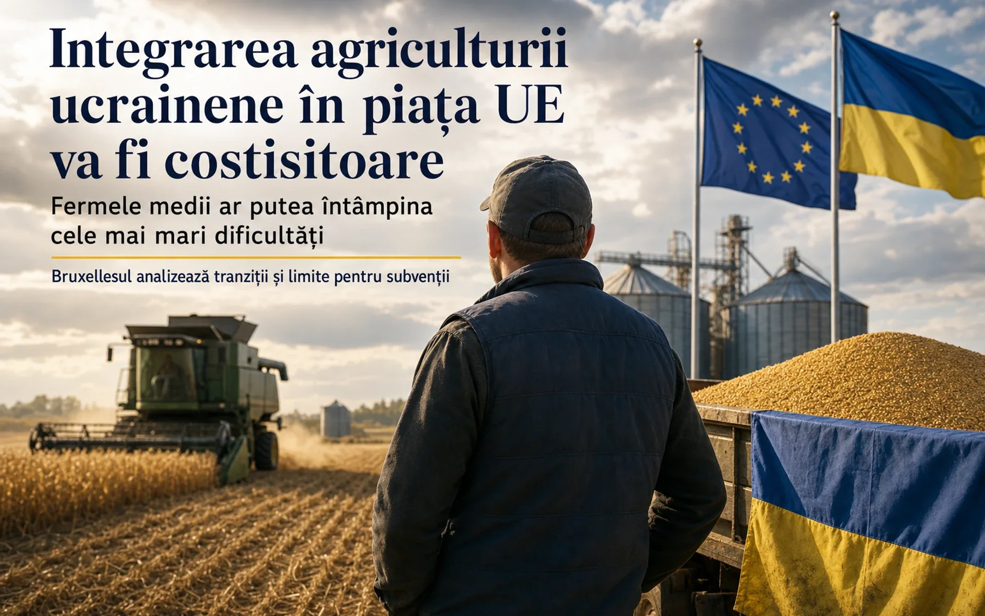 Integrarea agriculturii ucrainene în piața UE va fi costisitoare - Fermele medii ar putea întâmpina cele mai mari dificultăți