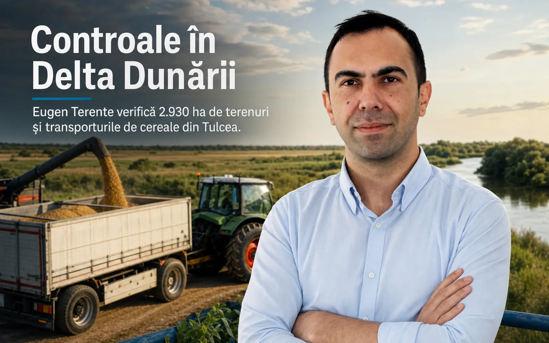 Delta Dunării, Eugen Terente, Tulcea, controale, terenuri agricole, Consiliul Județean Tulcea, transporturi de cereale