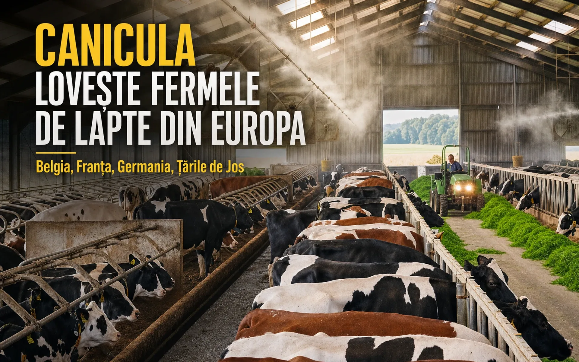 Canicula lovește fermele de lapte din Europa